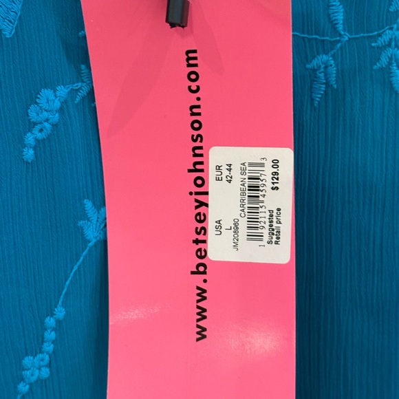 Betsey Johnson Caribbean Sea Mini Loose Shift Dress - Picture 6 of 14